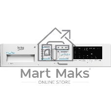 Стиральная машина встраиваемая Beko BI3DBT8841W белый, загрузка фронтальная 8 кг, 1400 об/мин, класс A