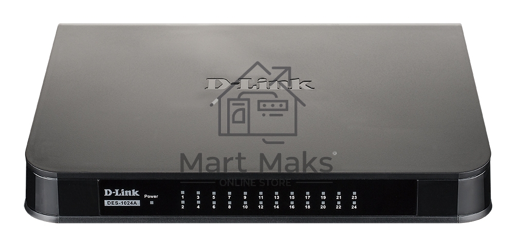 Коммутатор D-Link DES-1024A/E3A, 24×100 Мбит/с, неуправляемый