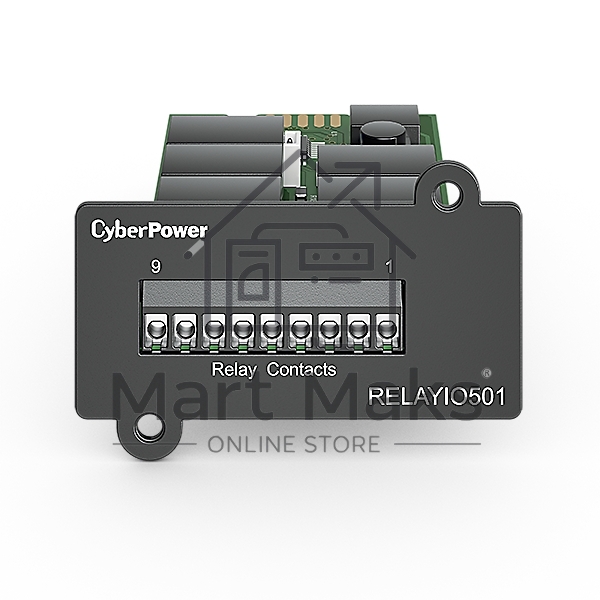 Релейная карта управления CyberPower RELAYIO501/ Dry contact relay card for OL, OLS, PR, OR series UPSs, 0.54x0.36x0.76m., 0.052kg.