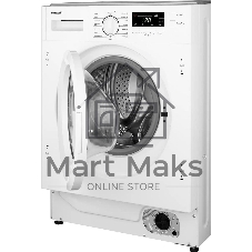 Стиральная машина встраиваемая Weissgauff WMI 6147 Inverter Steam белый, загрузка фронтальная 7 кг, 1400 об/мин, класс A+++