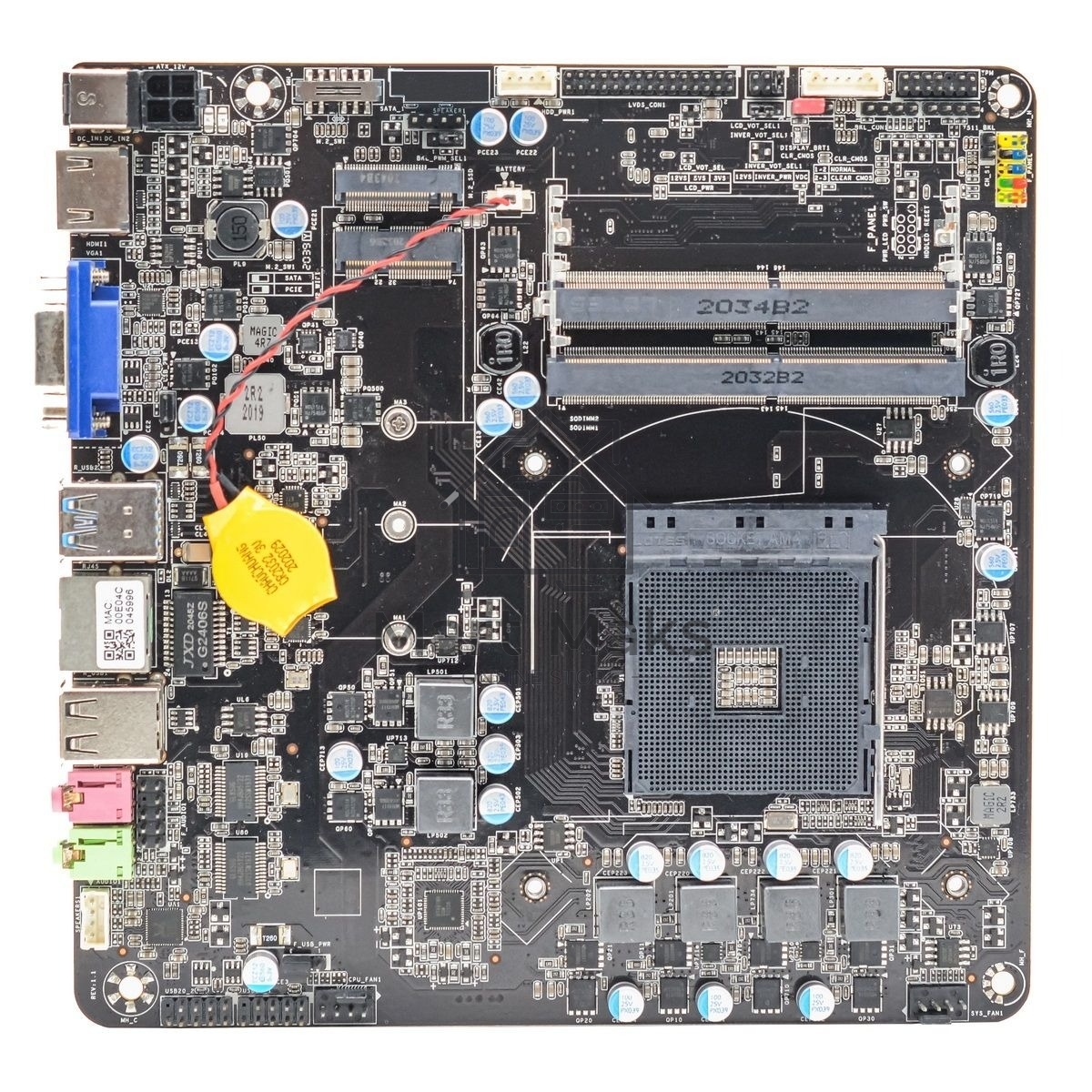 Материнская плата AFOX AFMIA300-1L-V4, Socket AM4, AMD A300, 2xDDR4, 1xSATA, 1xM.2, 1xHDMI, 1xVGA, 1x 1Gb LAN, 2xUSB-A 2.0, 2xUSB-A 3.0, 2x3.5 мм, 5.1, Mini-ITX