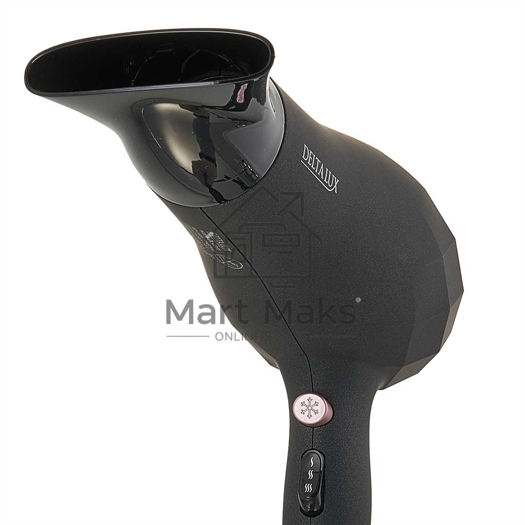 Фен Delta LUX DL-0941 черный с розовым