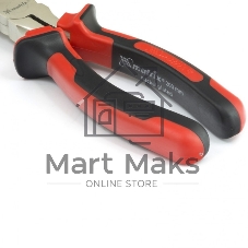 Длинногубцы Matrix 17424 NICKEL 200 мм, изогнутые никелированные, двухкомпонентные рукоятки