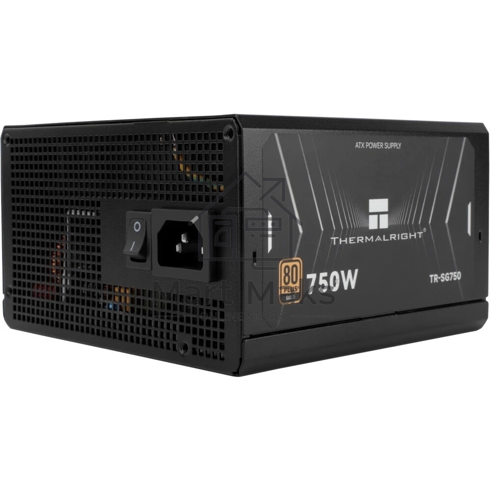 Блок питания Thermalright TR-SG750 750W 80+ Gold (ATX, 3.1, PCIe 5.1, Full modular, 1x24(20+4)pin 600mm, 2xCPU 8(4+4)pin 650mm, 2xPCIe*2 8(6+2)pin 650+150mm, 1x12VHPWR PCIe 5.1 12+4pin 600mm, 2xSATA*4 450+150+150+150mm, 1xMOLEX4pin*3 500+150+150mm, Active