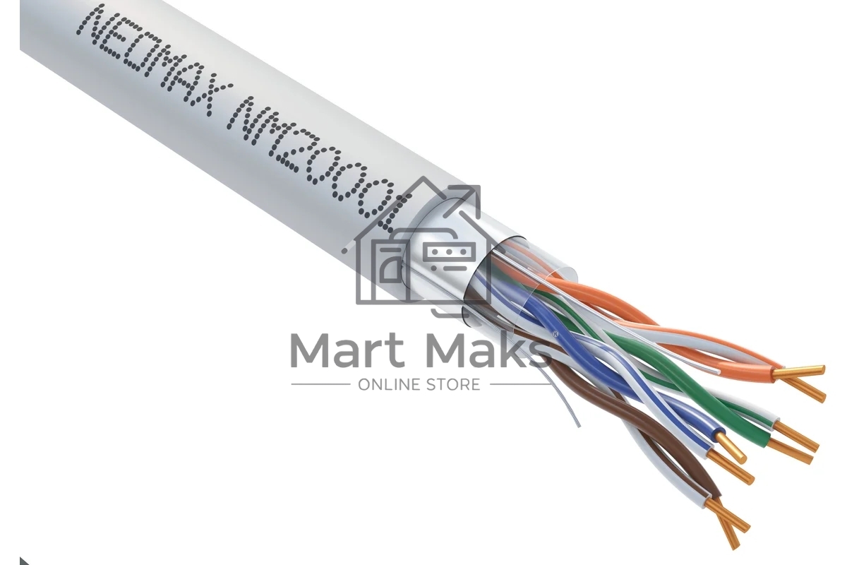 Кабель NEOMAX NM20001 Кабель FTP cat.5e, 4 пары, (305м) 0.52мм