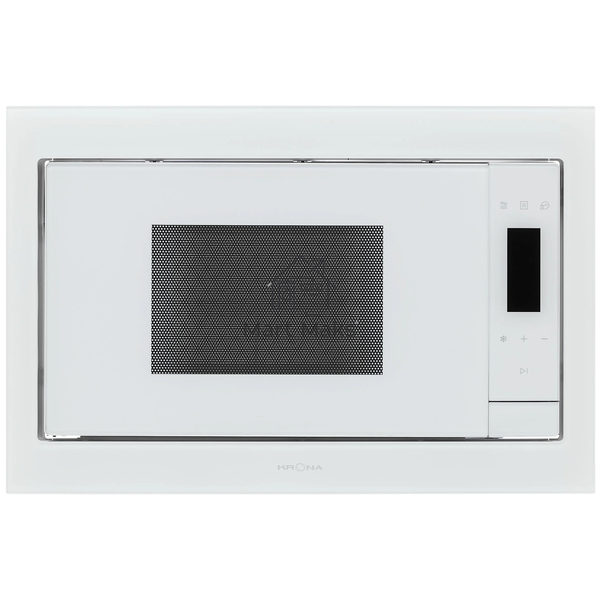 Микроволновая печь встраиваемая Krona ESSEN 60 WH DOTS белый, 31 л, 1000 Вт, переключатели - сенсор