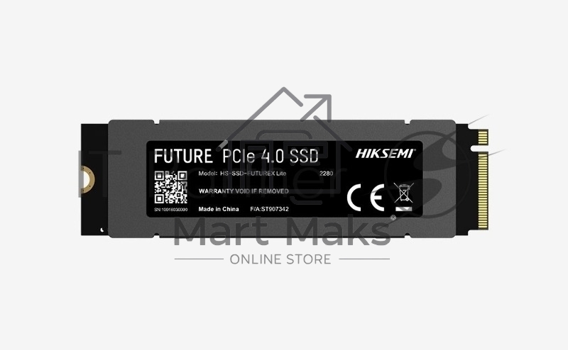 Накопитель SSD HIKSEMI FUTUREX, 1024Gb, PCIe 4.0 x4, M.2 2280, NVMe, R/W 7450/6600