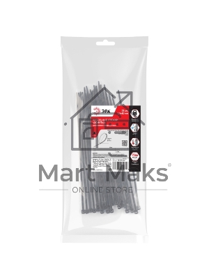 Хомут кабельный 2.5х80 NO-225-202 черный (уп.25 шт) Эра Б0066034