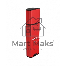 Флешка USB Maxvi MP2 red (FD16GbUSB20C10MP2), 16Gb, USB 2.0, R/W 15/5, красный/черный
