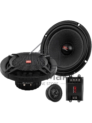 Колонки автомобильные ACV PG-6.2S 200Вт 92дБ 4Ом 16см (6.5дюйм) (ком.:2кол.) компонентные двухполосные