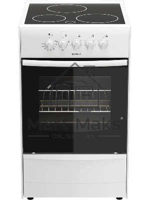 Плита электрическая Darina 1B EC 331 606 W белый/черный, конфорок 3 шт, духовка 50 л, 50 см x 85 см x 56 см