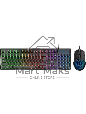 Комплект клавиатура+мышь Genius Scorpion KM-GX3 проводной, USB, 2400 DPI, черный