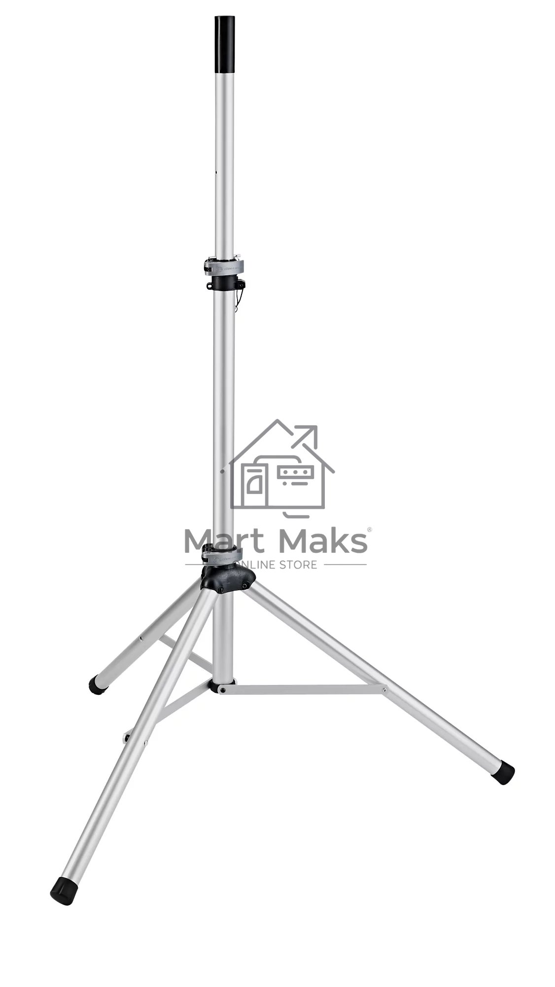 Стойка для акустической системы K&M 21450-000-30 высота от 1270 до 1930 мм, диаметр трубы 35 мм, специальный штифт для дополнительной фиксации, материал - алюминий, цвет серый