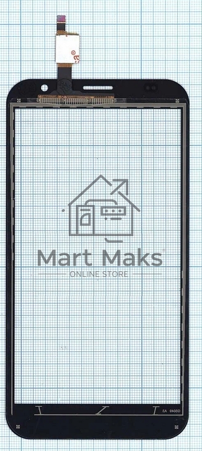 Сенсорное стекло (тачскрин) для Fly FS551 Nimbus 4, черное