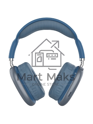 Гарнитура Bluetooth QUMO Emotion (ВТ 0092) MicroSD AUX накладная Bluetooth 5.3 360 мА 10ч cиняя