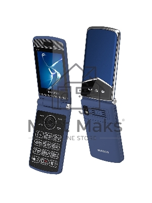 Мобильный телефон Maxvi E11 синий/серебристый
