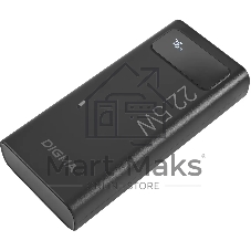 Портативный аккумулятор Digma DGPF20A 20000mAh QC3.0/PD3.0 22.5W 3A 2xUSB-A/USB-C черный