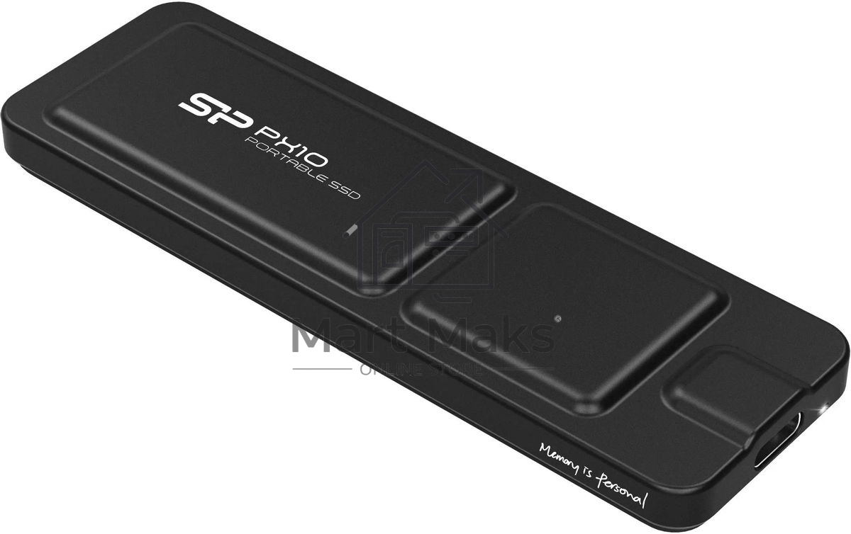 Внешний накопитель SSD 512Gb Silicon Power PX10, External, USB TypeC 3.2, черный, read/write 1050/1050 Mb/s