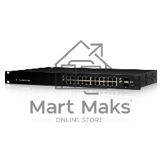 Коммутатор Ubiquiti EdgeSwitch 24 250W, 24×1 Гбит/с PoE + 2×1 Гбит/с SFP, управляемый
