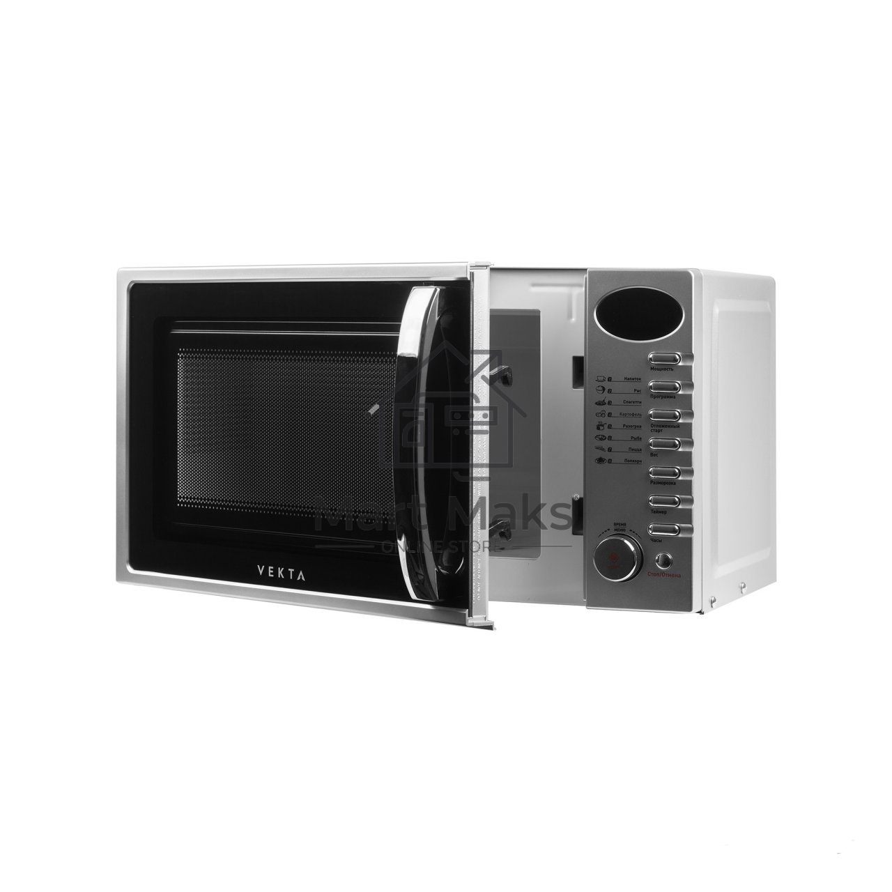 Микроволновая печь Vekta TS720ATS серебряный 20л 700Вт поворотный актовый, кнопки