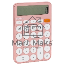 Калькулятор настольный Deli EM124PINK розовый 12-разр.