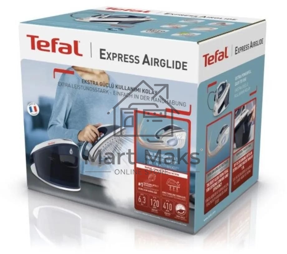 Парогенератор Tefal SV8001E1, синий / белый