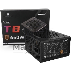 Блок питания Thermalright TR-TB650S 650W 80 PLUS Bronze, (ATX, 3, Non-modular, 1x24(20+4)pin 550мм, 1xCPU*2 8(4+4)pin 600+150мм, 1xPCIe*2 8(6+2)pin 500+150мм, 1xSATA*3+MOLEX4pin*1 400+150+150+150мм, 1xSATA*2+MOLEX4pin*2 400+150+150+150мм, Active, 120x120мм, 150x140x86мм, APFC, )