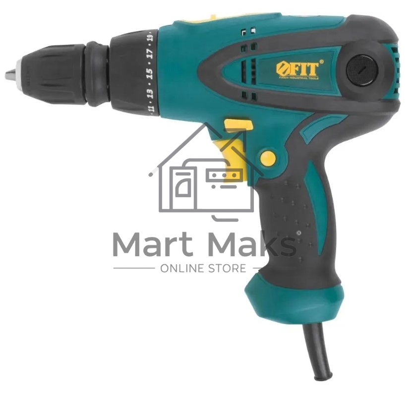 Дрель-шуруповерт FIT ES-286, Сетевая, 280 Вт