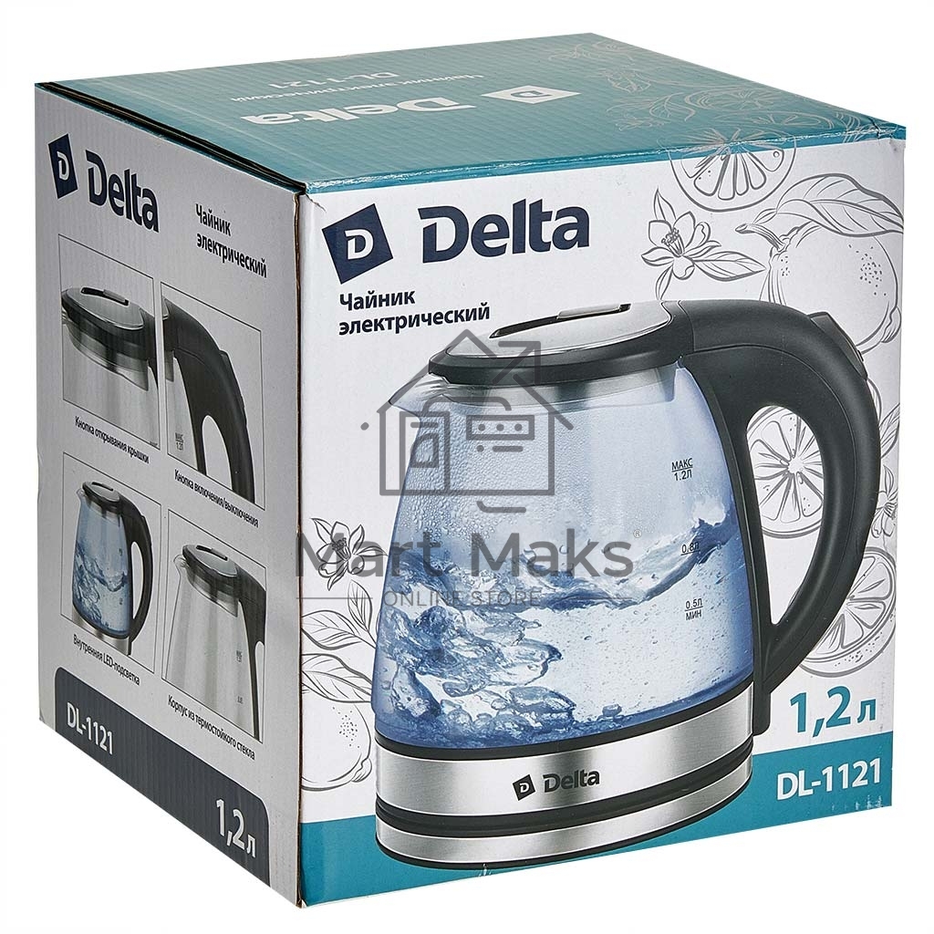 Чайник электрический DELTA DL-1121 черный
