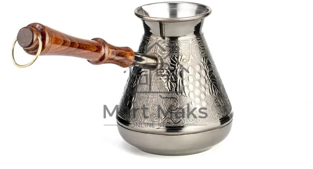 Турка медная LARA LR15-03 640 мл Виноград деревянная, лакированная ручка с латунным кольцом