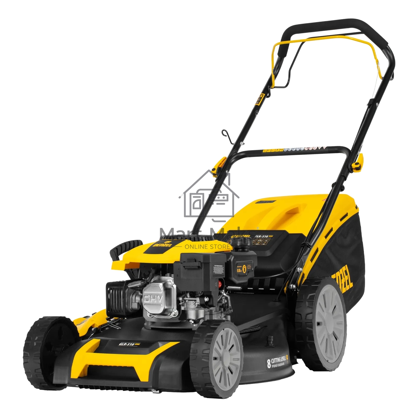 Газонокосилка бензиновая Denzel GLR-510SP-K, 4,5 л.с.