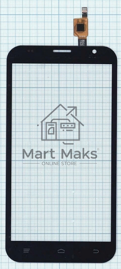 Сенсорное стекло (тачскрин) для Fly FS551 Nimbus 4, черное