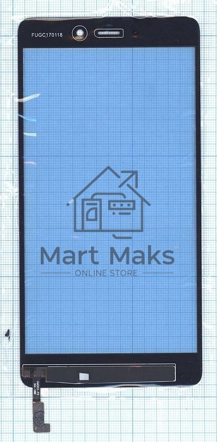 Сенсорное стекло (тачскрин) для Xiaomi Mi Note, черное