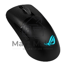 Мышь беспроводная/проводная ASUS ROG Keris Wireless AimPoint черный, 36000 dpi, радиоканал, Bluetooth, USB, кнопки - 5