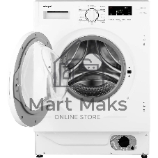 Стиральная машина встраиваемая Weissgauff WMI 6147 Inverter Steam белый, загрузка фронтальная 7 кг, 1400 об/мин, класс A+++
