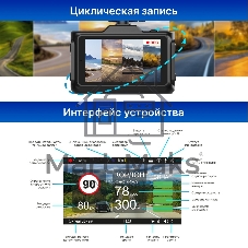 Видеорегистратор с радар-детектором TrendVision Combo F10 GPS ГЛОНАСС