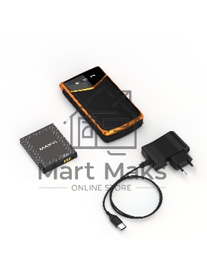 Мобильный телефон Maxvi E11 черный/золотой