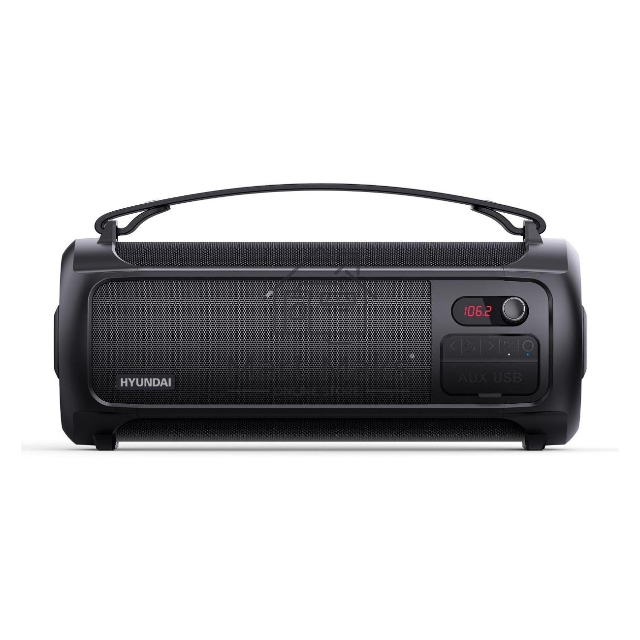Портативная колонка Hyundai H-PS1025 черный 40W 2.0 BT 10м 3000mAh
