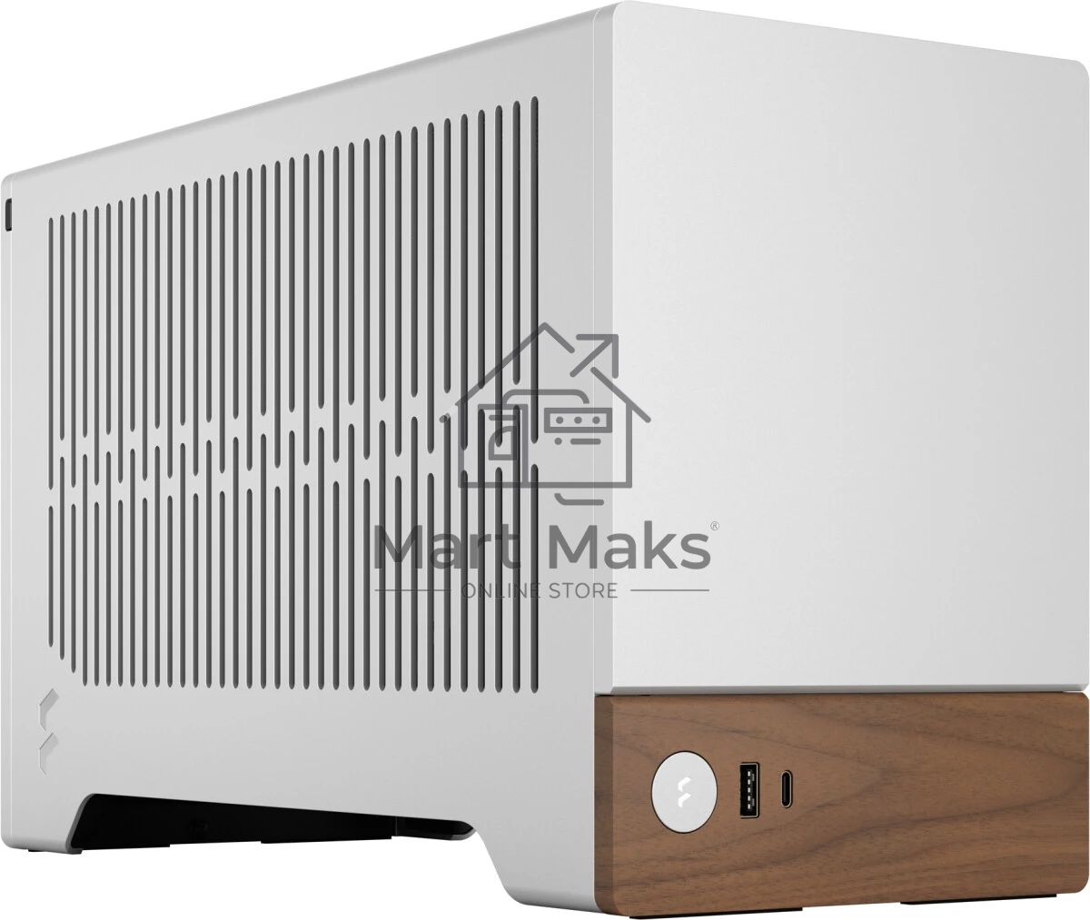 Компьютерный корпус без блока питания Fractal Design Terra, Mini-Tower, no fans, 1xUSB-A 3.0 + 1xUSB 3.2 Type-C, SFX PSU Support, mITX Silver