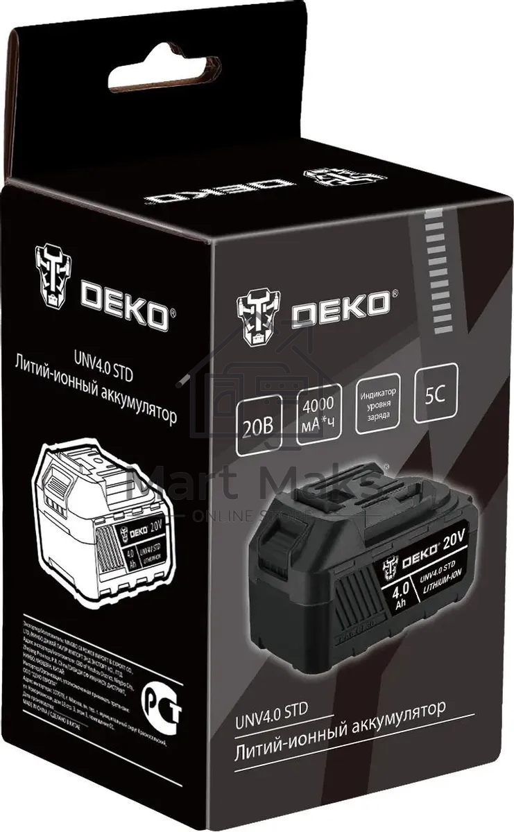 Батарея аккумуляторная Deko UNV4.0 STD 20В 4Ач Li-Ion (063-4494)