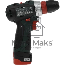 Дрель-шуруповерт Metabo Power Maxx BS BL, 12 В, 2 Ач, 34Нм, щеточный