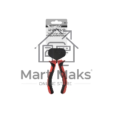 Длинногубцы Matrix 17424 NICKEL 200 мм, изогнутые никелированные, двухкомпонентные рукоятки