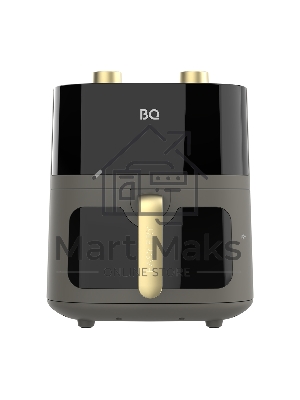 Аэрогриль BQ AF6000M серый, 1700 Вт, 6 л, сенсор, 4 программы