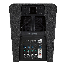 Портативная акустическая система Yamaha STAGEPAS 1K MKII колонного типа 1100 Вт с усилителем класса D, 125 дБ SPL peak1m, с 5-канальным цифровым микшером, 12-дюймовым активным сабвуфером бас-рефлексного типа, 1,5-дюймовым х10 линейными динамиками