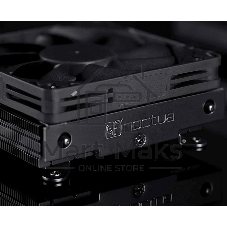 Кулер для процессора Noctua NH-L9i chromax черный, 92 мм, медь, 2500 об/мин, 23.6 дБ, 4 pin PWM, 95 Вт, высота 37 мм