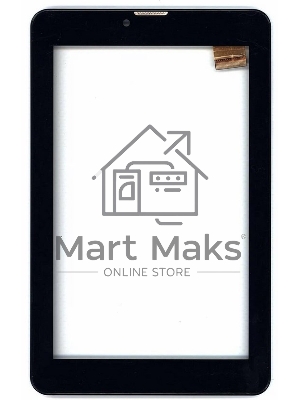 Сенсорное стекло (тачскрин) для Irbis TZ742, черное с рамкой