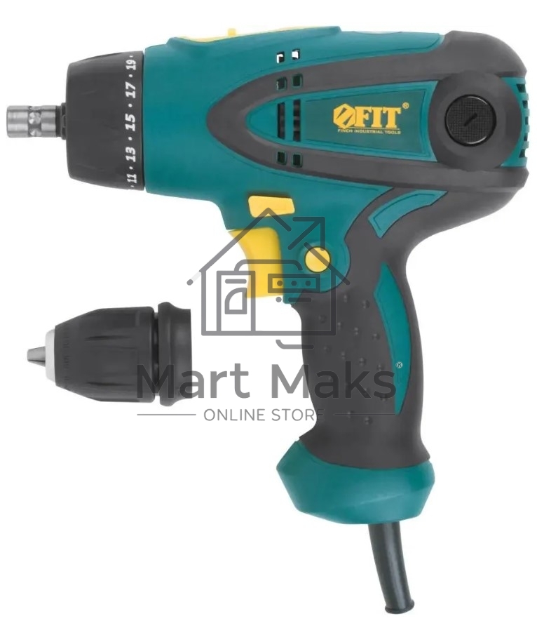 Дрель-шуруповерт FIT ES-286, Сетевая, 280 Вт