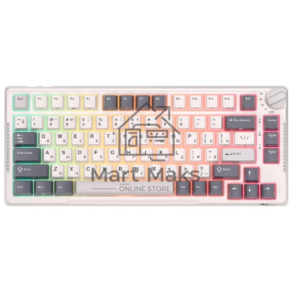 Клавиатура Royal Kludge RK-H81 Brown switch/White Night