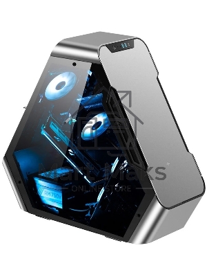 Компьютерный корпус JONSBO TR03-A Silver без БП, боковая панель из закаленного стекла, mini-ITX, micro-ATX, ATX, серебристый