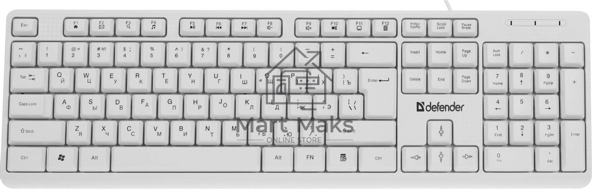 Комплект клавиатура + мышка Defender LINE MOTION C-977 RU белый